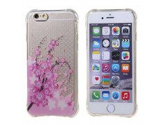 Coque souple transparente PINK FLOWER pour iPhone 6 et iPhone 6S