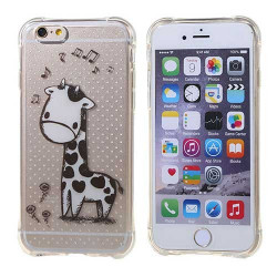 Coque souple transparente GIRAFFE pour iPhone 6 et iPhone 6S