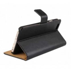 Etui cuir noir portefeuille pour iPhone 7