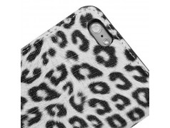 Etui cuir portefeuille LEOPARD pour iPhone 7