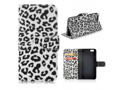 Etui cuir portefeuille LEOPARD pour iPhone 7