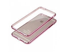 Coque CRYSTAL DELUXE ROSE souple pour iPhone 6 et 6S