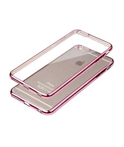 Coque CRYSTAL DELUXE ROSE souple pour iPhone 6 et 6S