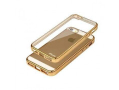 Coque CRYSTAL DELUXE OR souple pour iPhone 5 et 5S