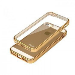 Coque CRYSTAL DELUXE OR souple pour iPhone 5 et 5S