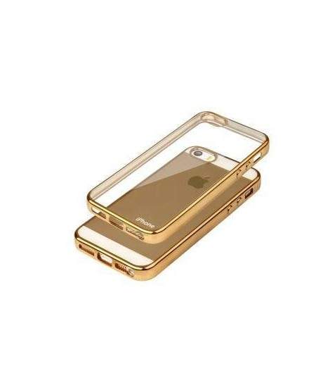 Coque CRYSTAL DELUXE OR souple pour iPhone 5 et 5S