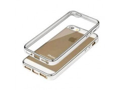 Coque CRYSTAL DELUXE ARGENT souple pour iPhone 5 et 5S