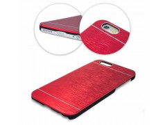 coque rouge en aluminium brossé pour iphone 6 et 6S