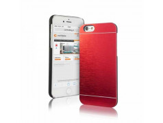 coque rouge en aluminium brossé pour iphone 6 et 6S