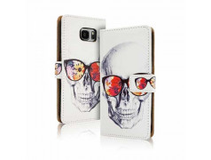 Etui cuir portefeuille DEAD LOOK pour iPhone 6 et 6S