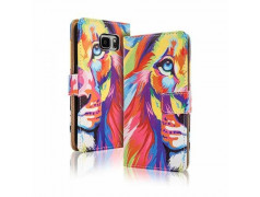 Etui cuir portefeuille LION pour iPhone 6 et 6S