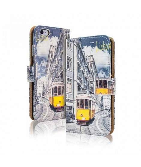 Etui cuir portefeuille LISBON pour iPhone 6 et 6S