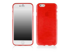 Coque silicone EFFET METAL rouge pour iPhone 6 et 6S