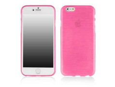 Coque silicone EFFET METAL rose pour iPhone 6 et 6S