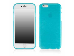 Coque silicone EFFET METAL bleue pour iPhone 6 et 6S