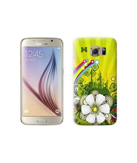 Coque Fleur verte Samsung Galaxy S8