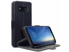 Etui Galaxy S8 book type noir en cuir