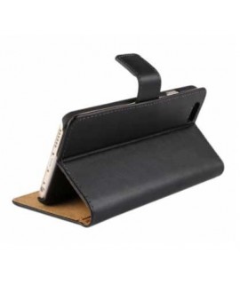 Etui cuir noir portefeuille pour iPhone 8