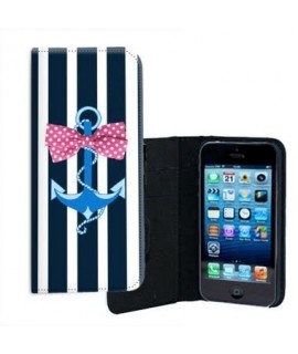 ETUI CUIR ANCRE MARINE IPHONE 8