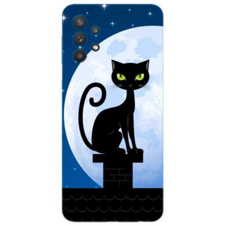 Coque souple Night Cat en gel Samsung Galaxy A72 5G