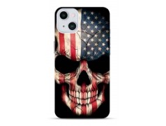 Coque US Skull en gel pour iPhone 15