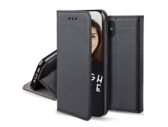 Etui rabattable noir portefeuille pour iPhone 15 Plus