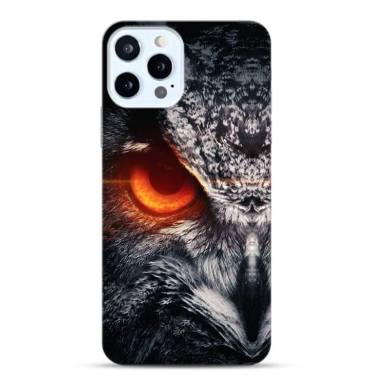 Coque souple Eagle eyes en gel pour iPhone 15 Pro