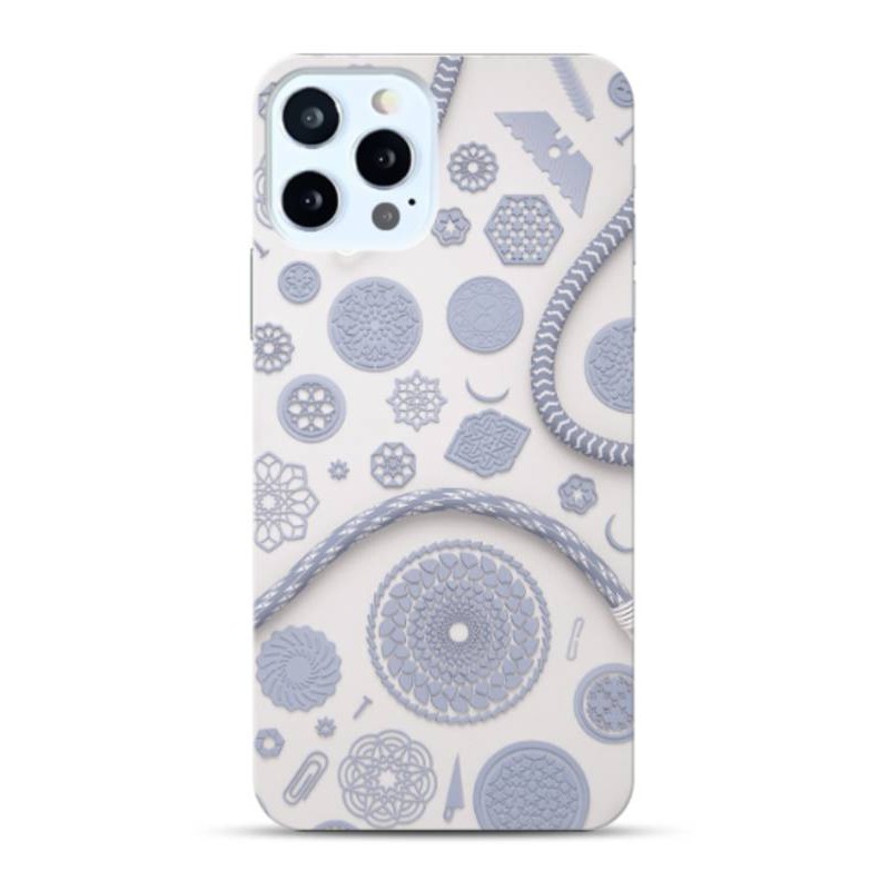 Coque mandala en gel pour iPhone 15 Pro