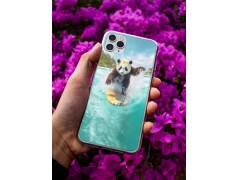 Coque Panda surf en gel pour iPhone 15 Pro max