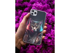 Coque Chat coquin en gel pour iPhone 15 Pro