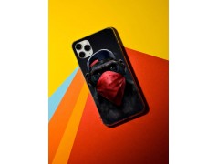 Coque Singe bandit en gel pour iPhone 15 Pro