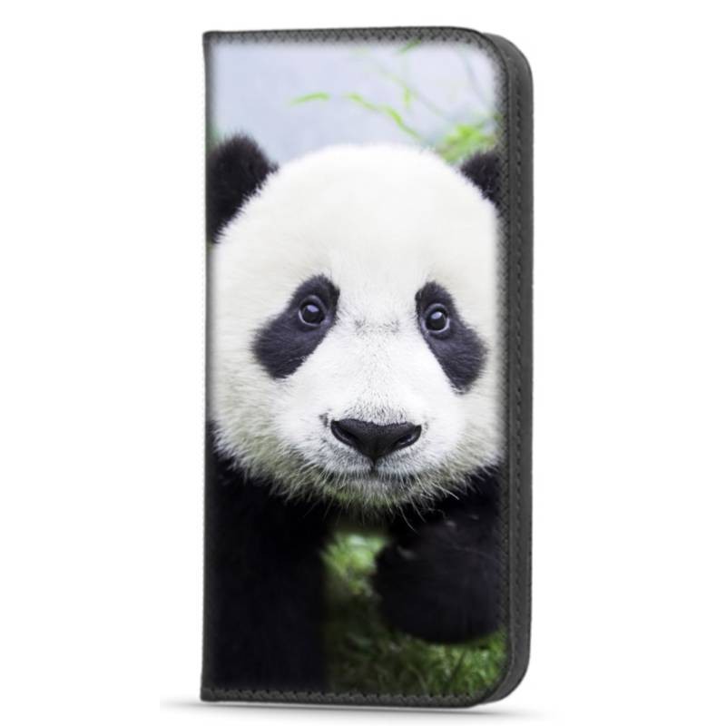 Etui portefeuille Panda pour iPhone 16 pro