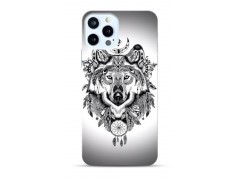 Coque Loup en gel pour iPhone 16 Pro max