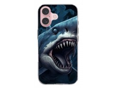 Coque souple Shark en gel pour iPhone 16