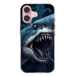 Coque souple Shark en gel pour iPhone 16