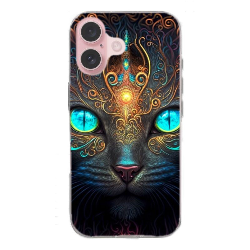 Coque souple Cat en gel pour iPhone 16