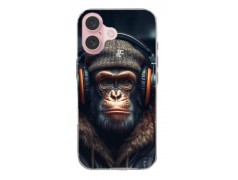 Coque souple Monkey en gel pour iPhone 16