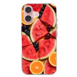 Coque souple Fruits en gel pour iPhone 16