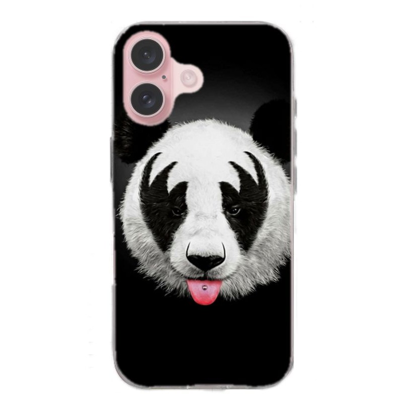 Coque souple Panda en gel pour iPhone 16