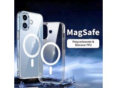 Coque transparente compatible Magsafe pour iPhone 16