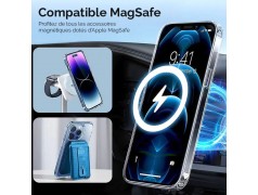 Coque transparente compatible Magsafe pour iPhone 16