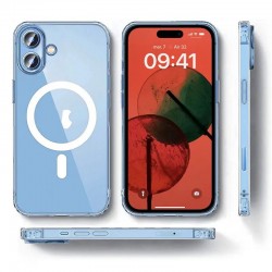 Coque transparente compatible Magsafe pour iPhone 16