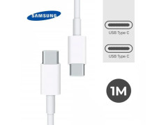 Câble original et certifie SAMSUNG USB-C vers USB-C blanc