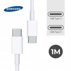 Câble original et certifie SAMSUNG USB-C vers USB-C blanc